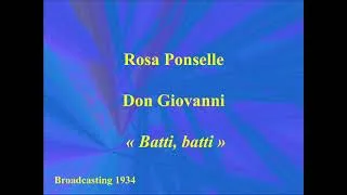 Miniature : Rosa Ponselle   Don Giovanni   'Batti, batti'   Broadcasting 1934