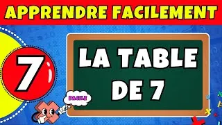 Miniature : Apprendre la TABLE de MULTIPLICATION de 7 Facilement 🤓 CALCUL MENTAL Facile Pour Enfants #tablede7