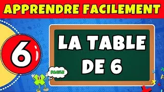 Miniature : Apprendre la TABLE de MULTIPLICATION de 6 Facilement 🤓 CALCUL MENTAL Facile Pour Enfants #tablede6