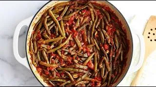 Miniature : Haricots verts à la sauce tomate 🥬🍅 | Une recette facile, rapide et délicieuse