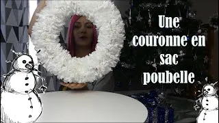 Miniature : DIY / Je fais une couronne de Noël avec des sacs poubelle