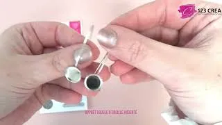 Miniature : DIY - Boucle d'oreille pâte polymère Cernit Pearl + transfert Graine créative - Facile