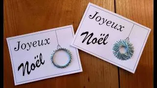 Miniature : Broderie papier : boule de Noël en 1mn