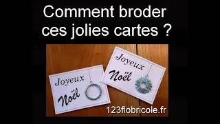 Miniature : TUTO BRODERIE sur papier : boule de Noël