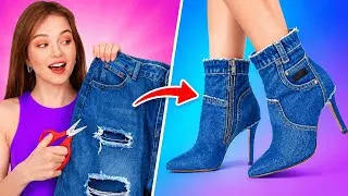 Miniature : Accessoires Tendance Faits Main ! ✂️👖 Idées Géniales de Mode Upcycling par 123 GO!