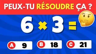 Miniature : 🔥Es-tu fort en CALCUL MENTAL ? 🧮🧠😱 | FACILE à EXTREME | Quiz Mathématiques | Test de connaissances