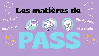 Miniature : Les matières de PASS expliquées ! - partie 1/2 (Médecine, PASS)