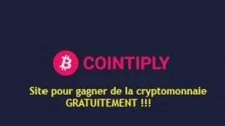 Miniature : COINTIPLY - Meilleur site de cryptomonnaie gratuite en 2021