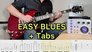 Miniature : Easy Blues Tutorial with Tabs | Synido Live Dock A30