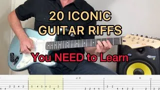 Miniature : 20 Iconic Guitar Riffs Every Guitarist Has to Master (Tab + Demo)