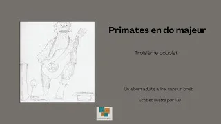 Miniature : Primates en do majeur - Lecture d’album adulte illustré - carnet de croquis et jeux de mots