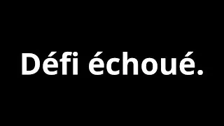 Miniature : Défi échoué. Les leçons que j'en tire.