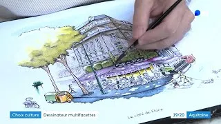 Miniature : 📺 Reportage de France 3 : Ma BD "À LA POURSUITE DES VACHES" :une traversée de Bordeaux pour enfants!