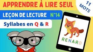 Miniature : 📚 Méthode Montessori | Apprendre à lire seul - Leçon de lecture n°14 : Syllabes en Q & R