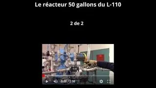 Miniature : Le réacteur 200 litres au laboratoire 110, unité de production en discontinu partie 2