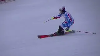 Miniature : CHAMPIONNAT DE FRANCE SKI SLALOM 2025 M1 STEVEN AMIEZ MERIBEL