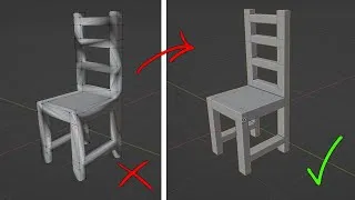 Miniature : ASTUCES BLENDER : JE REPARE CETTE CHAISE EN 2 MINUTES
