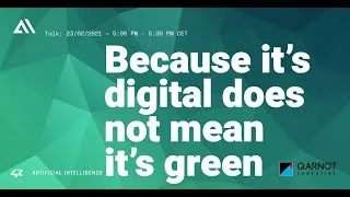 Miniature : Because it's digital does not mean it's green - QARNOT - 42AI
