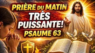 Miniature : 🚨 PRIÈRE DU MATIN PUISSANTE  PSAUME 63 | Dieu va te remplir aujourd'hui
