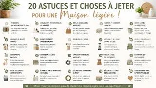 Miniature : 20 ASTUCES ET CHOSES À JETER POUR UNE Maison légère !