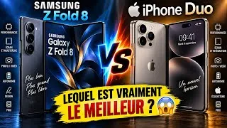 Miniature : Samsung Z Fold 8 vs iPhone Duo : Lequel est vraiment le meilleur ? 😱🎬 Introduction 