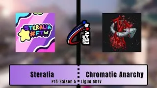 Miniature : [CAST] Ligue ebTV Pré-Saison 5 - Steralia vs Chromatic Anarchy