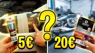 Miniature : 💡 Rénover ses PHARES pour 20€ : Action vs Norauto ! 🚗