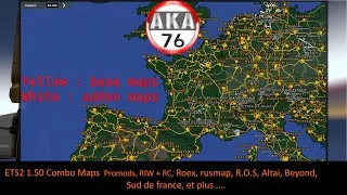 Miniature : -206 ETS2 1.50 Combo Maps Promods 2.70, RIW, Horn of arfica, Project palestine Roex, Rusmap, Beyond,