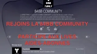Miniature : DESTINY - REJOINS LA 84BB COMMUNITY - VENEZ FAIRE LE RAID D'ORYX AVEC NOUS