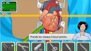 Miniature : Opération chirurgicale de cardiaque - Jeu flash/Animation