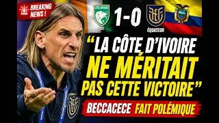 Miniature : 🚨 La Côte d'Ivoire ne méritait pas de gagner ! » : la sortie fracassante de Beccacece fait polémique