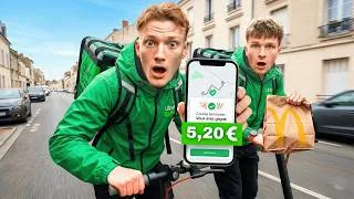 Miniature : On Devient Livreur Uber Eats pendant 24h (c'est une misère)