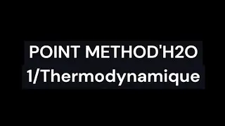 Miniature : Point Méthod’H2O - Exercice Thermodynamique