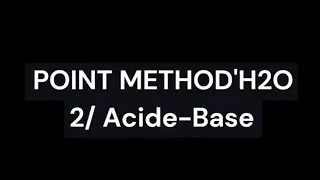 Miniature : Point Méthod’H2O - Exercice Acide/Base