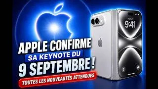 Miniature : ✨🚨 Apple confirme sa keynote du 9 septembre :📱 iPhone 18 Pro, iPhone Ultra, Apple Watch, Apple TV…