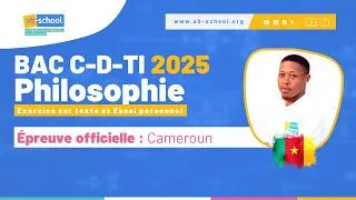 Miniature : Philosophie - BACCALAUREAT C-D-TI Session 2025 - Cameroun