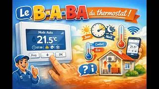 Miniature : 🔥 Comprendre le thermostat d’ambiance : fonctionnement, types et schéma électrique !