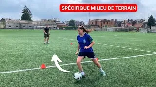 Miniature : ENTRAÎNEMENT spécifique MILIEU de TERRAIN avec cette JOUEUSE de 13 ANS ! #5