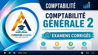 Miniature : Comptabilité générale 2 Examens corrigés : Vidéo N°18" Examen N°6 "