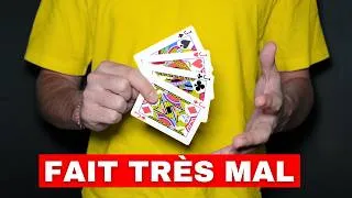 Miniature : Ce Tour de Mentalisme avec 4 CARTES  Fait Vraiment Très Mal...