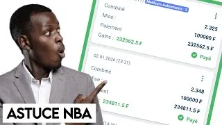 Miniature : Je GAGNE 98% de Mes PARIS SPORTIFS Avec Cette Astuce NBA @AbrahamPronostic 