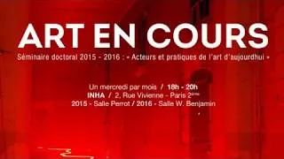 Miniature : Séminaire Art en cours invite : Valéry Didelon