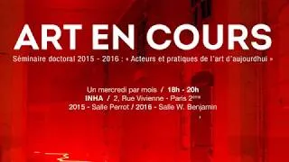Miniature : le séminaire Art en cours invite :  Marion Menardy
