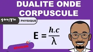 Miniature : Dualité Onde Corpuscule 📡| Exercice corrigé | 🎯Spé Maths Physique