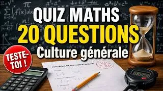Miniature : Quiz maths : 20 questions pour tester ta culture générale