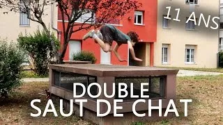 Miniature : Il tente le  DOUBLE SAUT DE CHAT - Il s'explose les mains
