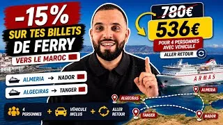 Miniature : 🚨Bon plan pour tes billets de bateau vers le Maroc 🛳️ ➡️ 🇲🇦