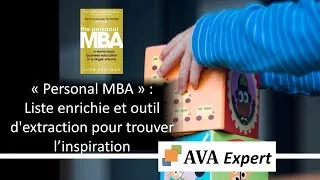 Miniature : "Personal MBA"​ - Liste enrichie et outil d'extraction pour inspiration