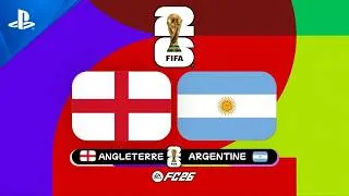 Miniature : Angleterre 🏴󠁧󠁢󠁥󠁮󠁧󠁿 vs Argentine 🇦🇷 | Coupe du Monde 2026 [EAFC 26]