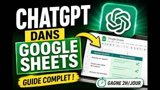 Miniature : Installer ChatGPT dans Google Sheets : démo en 3 minutes #chatgpt #googlesheets